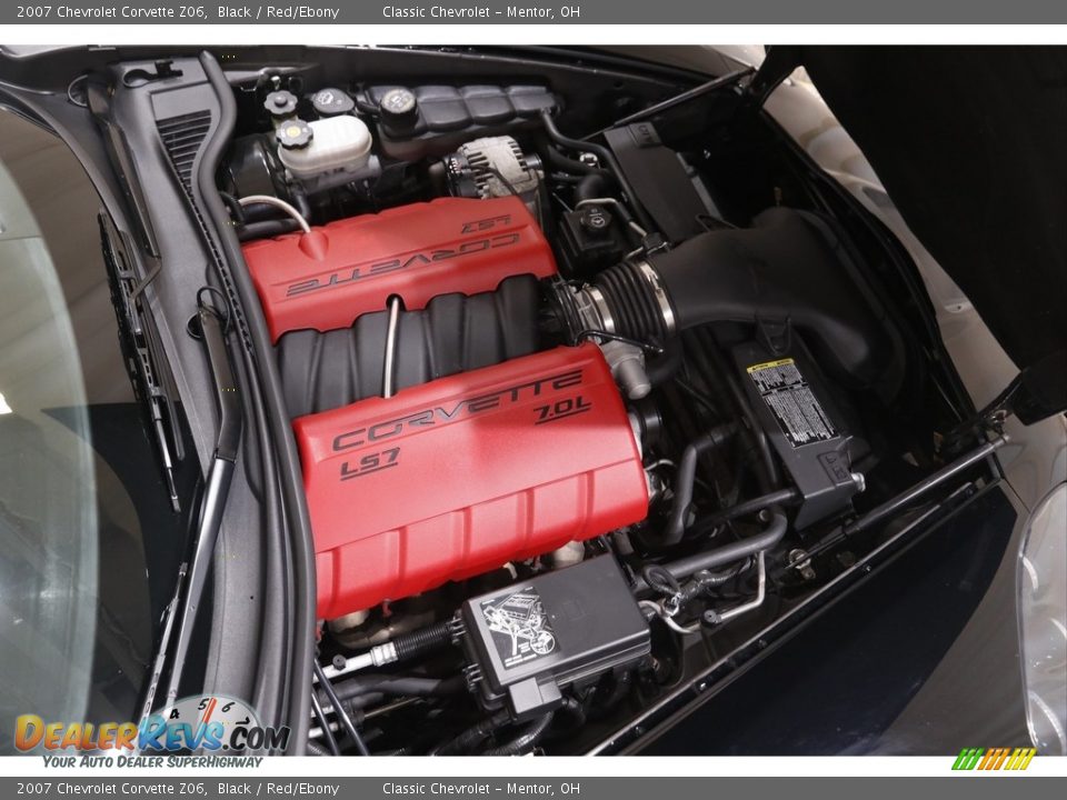 2007 Chevrolet Corvette Z06 Black / Red/Ebony Photo #19