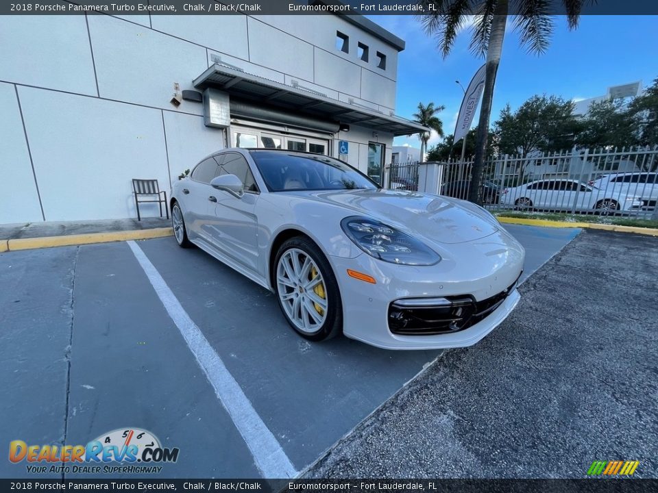 2018 Porsche Panamera Turbo Executive Chalk / Black/Chalk Photo #14