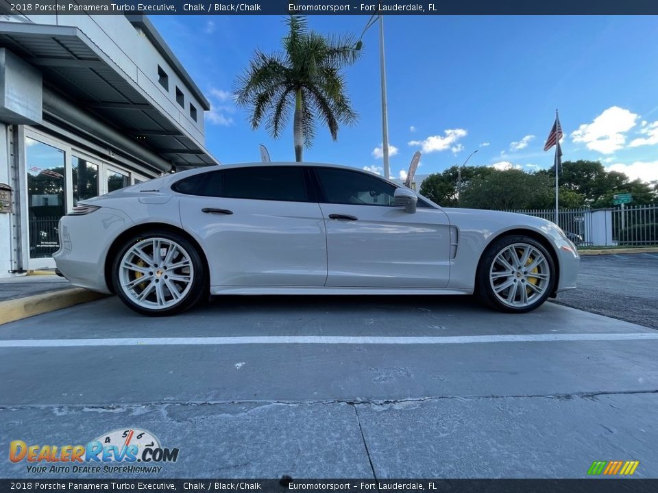 2018 Porsche Panamera Turbo Executive Chalk / Black/Chalk Photo #16