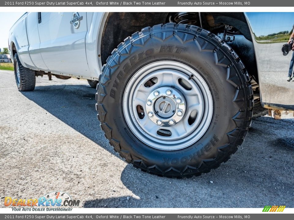 2011 Ford F250 Super Duty Lariat SuperCab 4x4 Oxford White / Black Two Tone Leather Photo #2