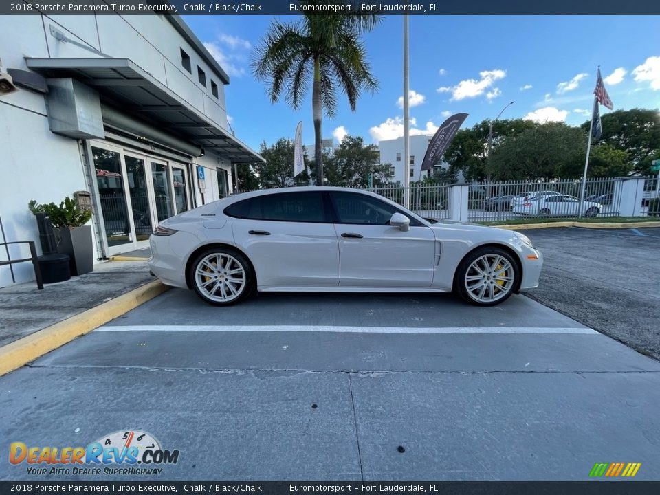 2018 Porsche Panamera Turbo Executive Chalk / Black/Chalk Photo #28