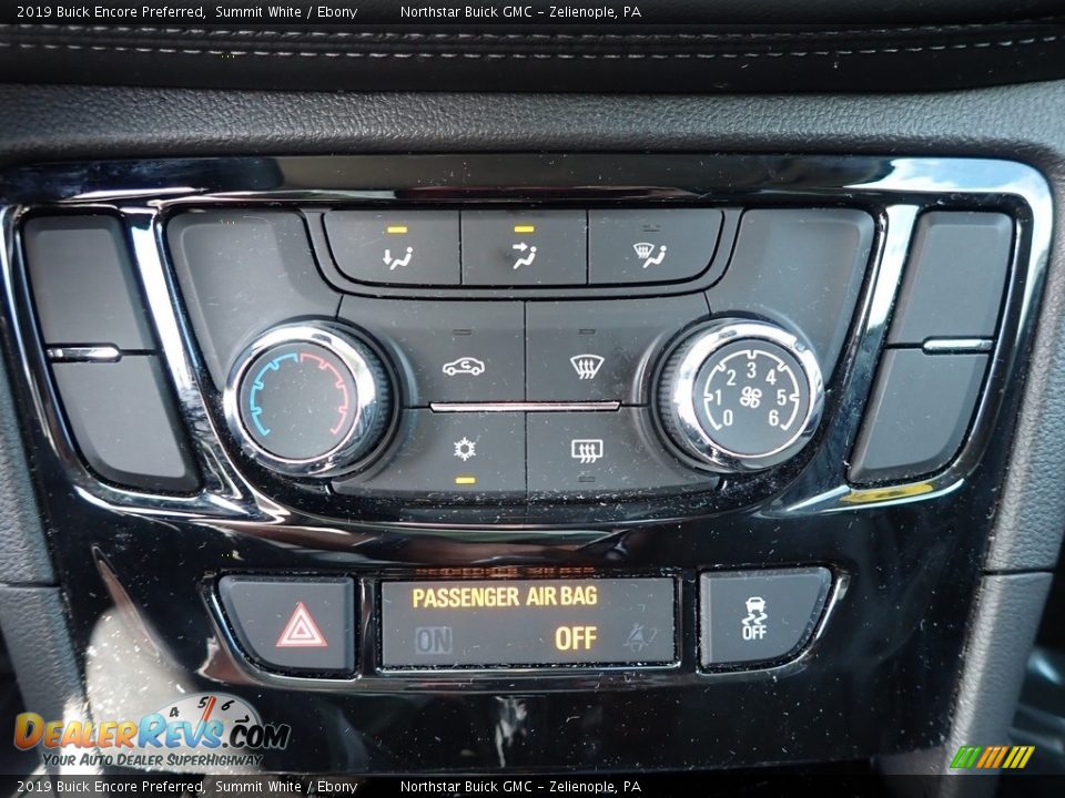 2019 Buick Encore Preferred Summit White / Ebony Photo #25