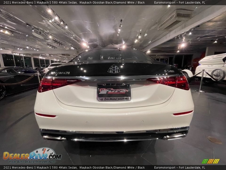 2021 Mercedes-Benz S Maybach S 580 4Matic Sedan Maybach Obsidian Black/Diamond White / Black Photo #4