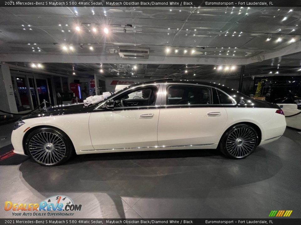 2021 Mercedes-Benz S Maybach S 580 4Matic Sedan Maybach Obsidian Black/Diamond White / Black Photo #7