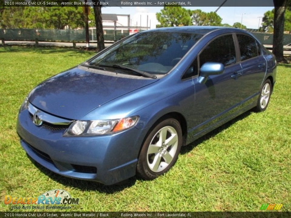 2010 Honda Civic LX-S Sedan Atomic Blue Metallic / Black Photo #1