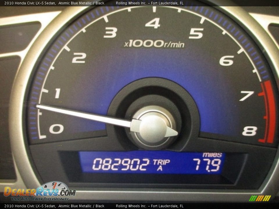 2010 Honda Civic LX-S Sedan Atomic Blue Metallic / Black Photo #2