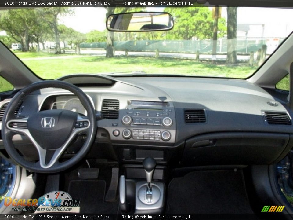 2010 Honda Civic LX-S Sedan Atomic Blue Metallic / Black Photo #4