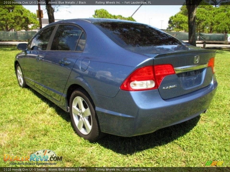 2010 Honda Civic LX-S Sedan Atomic Blue Metallic / Black Photo #5