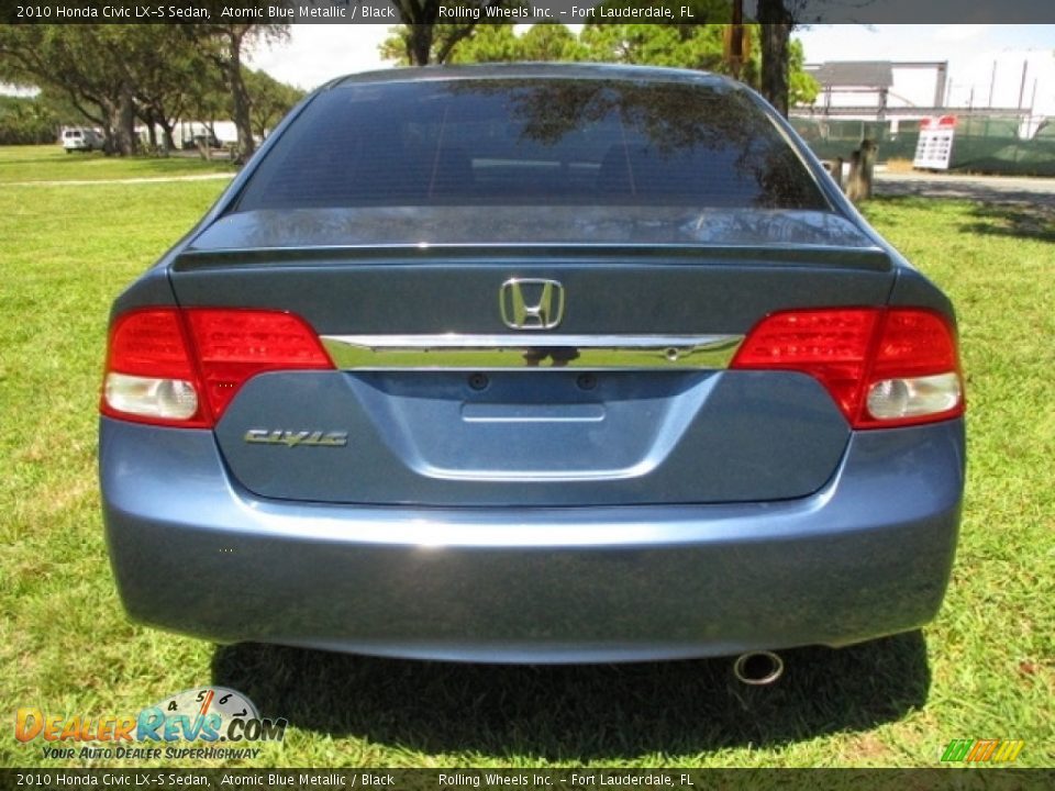 2010 Honda Civic LX-S Sedan Atomic Blue Metallic / Black Photo #7
