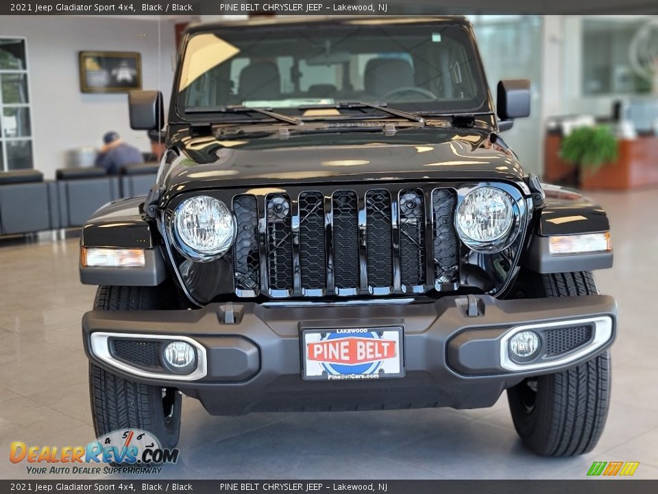 2021 Jeep Gladiator Sport 4x4 Black / Black Photo #3