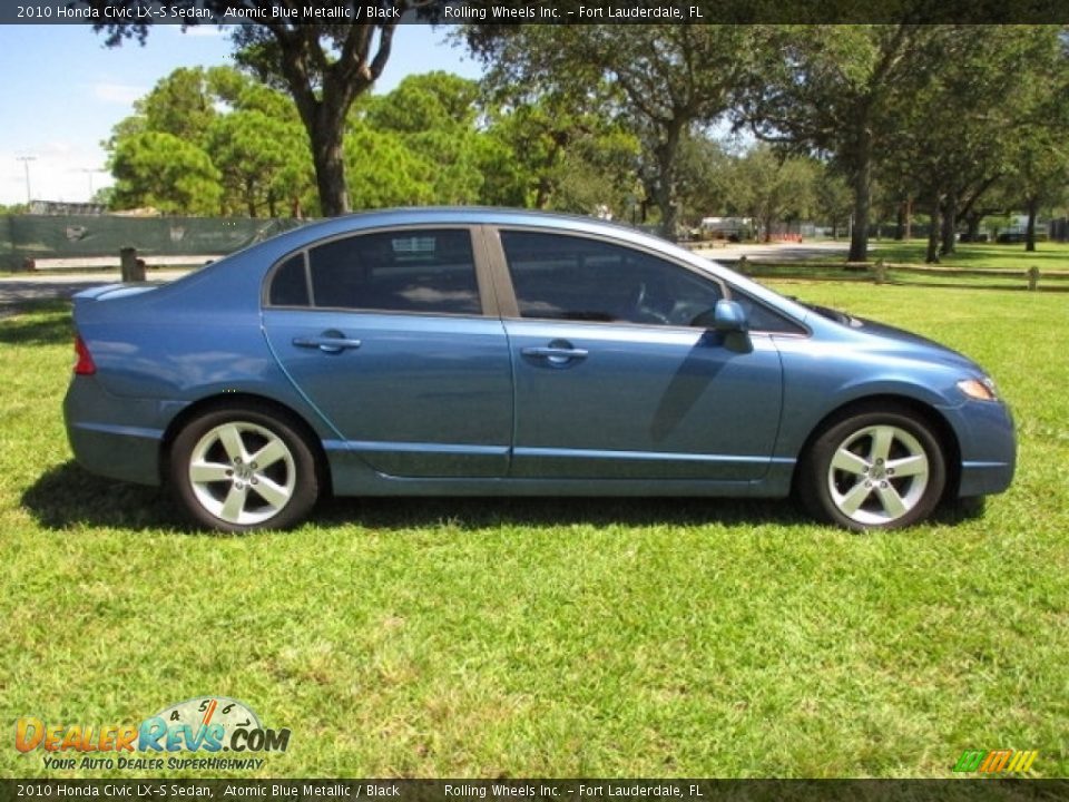 2010 Honda Civic LX-S Sedan Atomic Blue Metallic / Black Photo #11