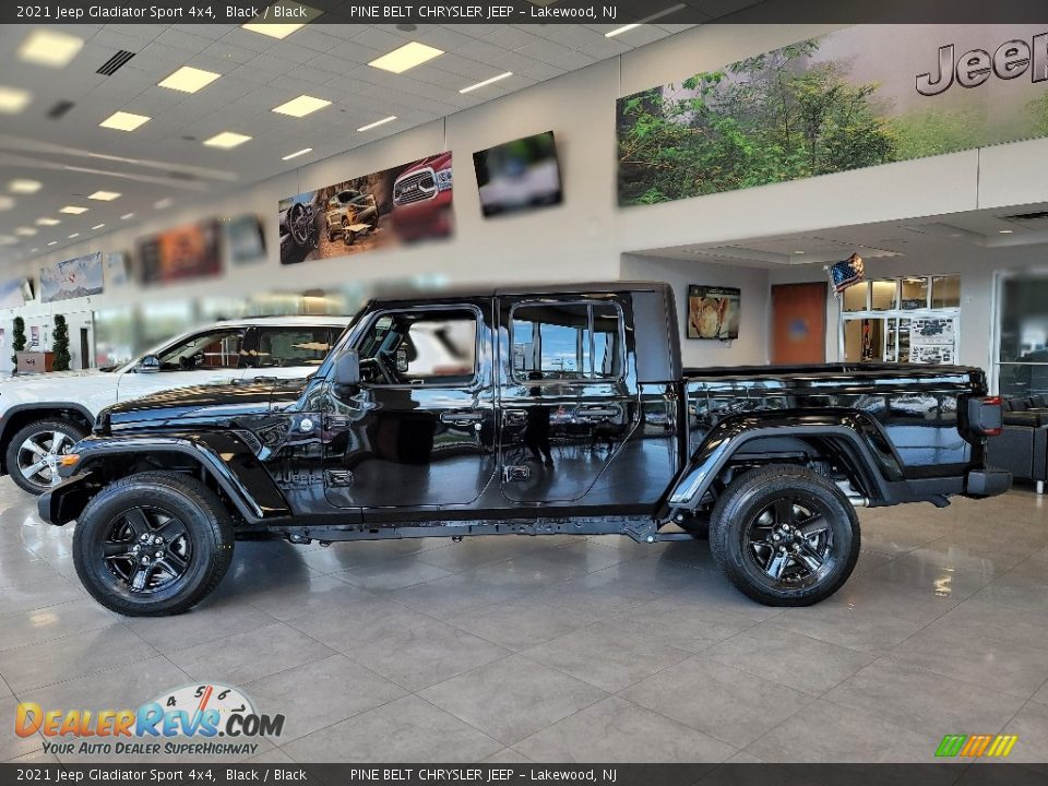 2021 Jeep Gladiator Sport 4x4 Black / Black Photo #4