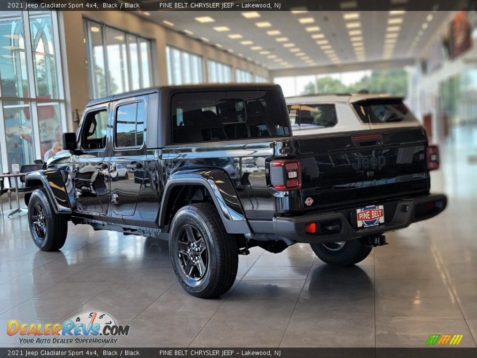 2021 Jeep Gladiator Sport 4x4 Black / Black Photo #6