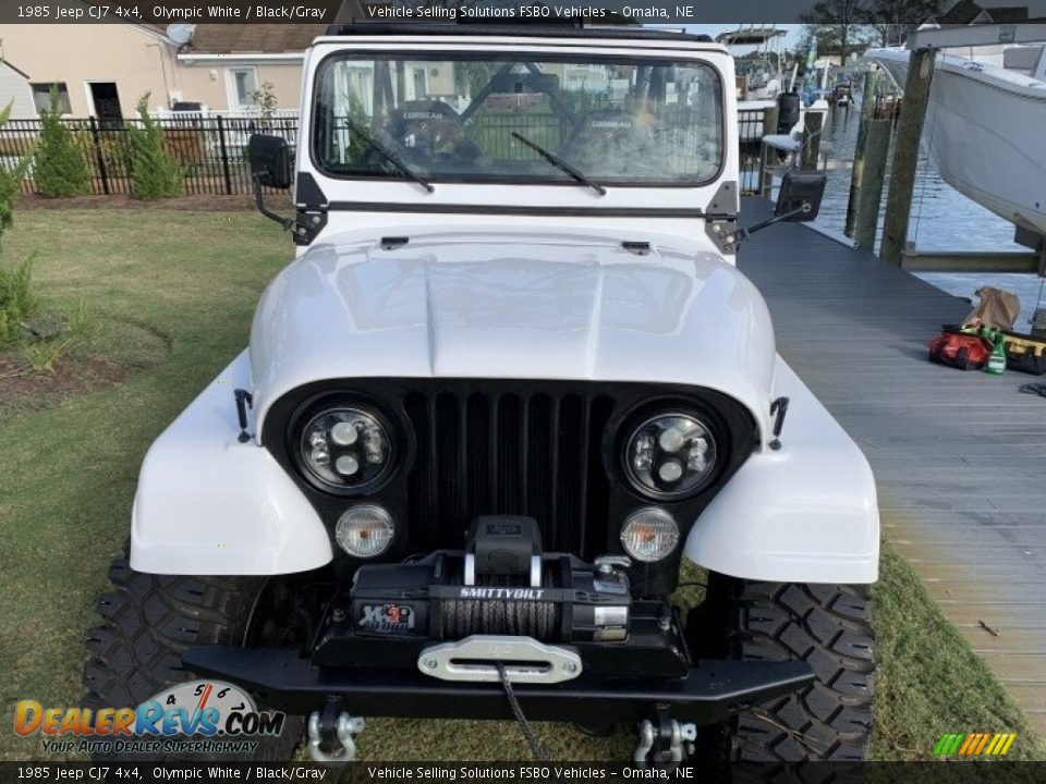 1985 Jeep CJ7 4x4 Olympic White / Black/Gray Photo #14