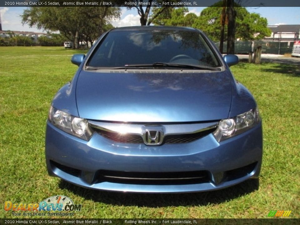 2010 Honda Civic LX-S Sedan Atomic Blue Metallic / Black Photo #15