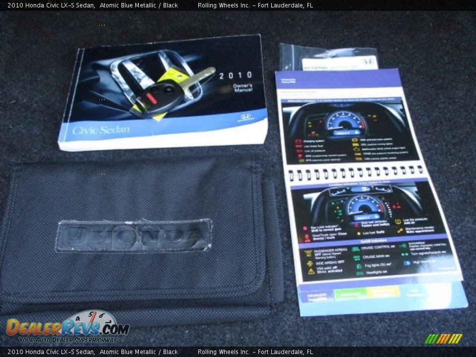 2010 Honda Civic LX-S Sedan Atomic Blue Metallic / Black Photo #16
