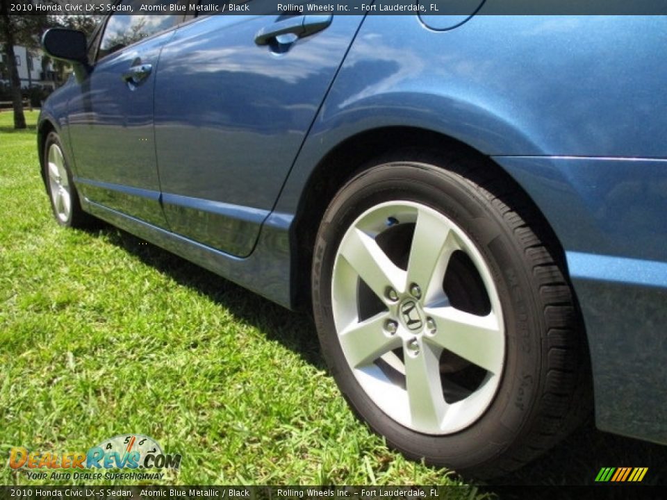 2010 Honda Civic LX-S Sedan Atomic Blue Metallic / Black Photo #17
