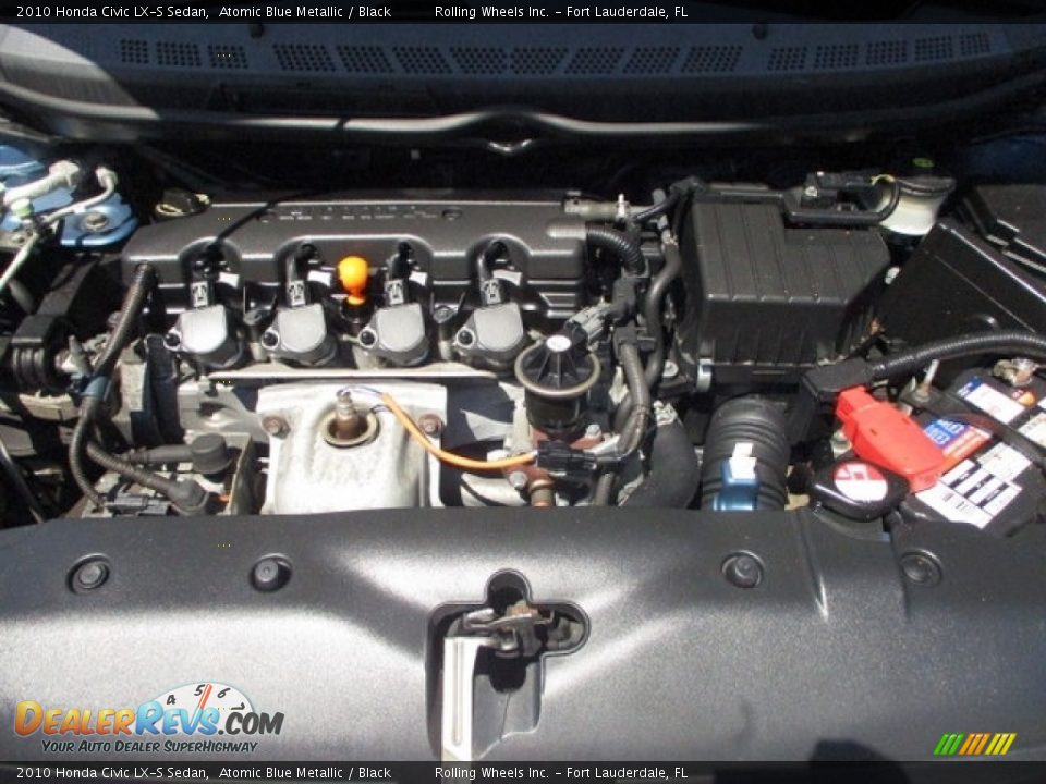 2010 Honda Civic LX-S Sedan Atomic Blue Metallic / Black Photo #18