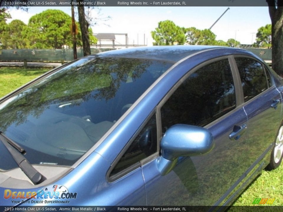 2010 Honda Civic LX-S Sedan Atomic Blue Metallic / Black Photo #19