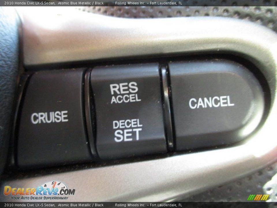 2010 Honda Civic LX-S Sedan Atomic Blue Metallic / Black Photo #20