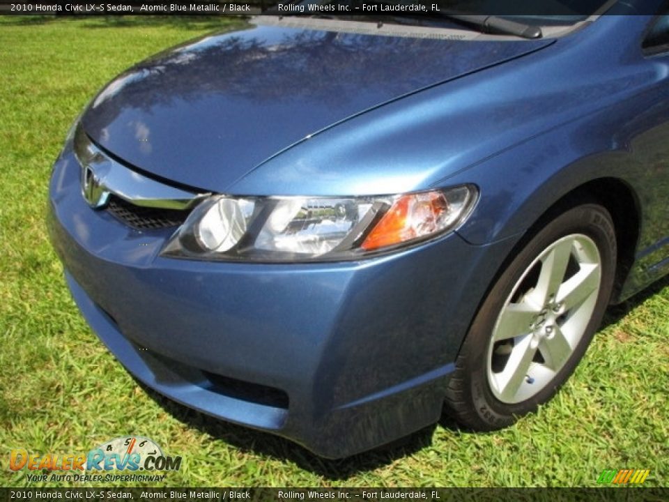 2010 Honda Civic LX-S Sedan Atomic Blue Metallic / Black Photo #21