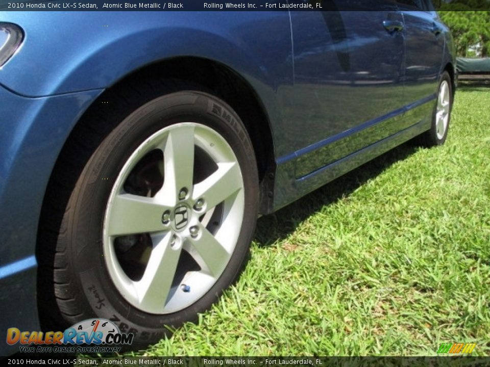2010 Honda Civic LX-S Sedan Atomic Blue Metallic / Black Photo #23
