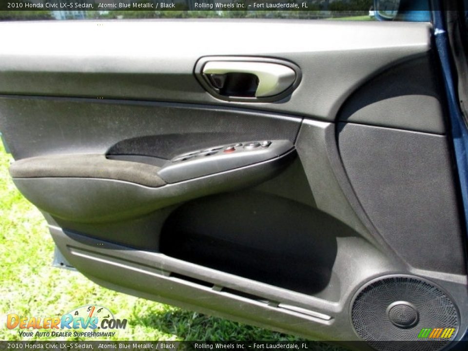 2010 Honda Civic LX-S Sedan Atomic Blue Metallic / Black Photo #26
