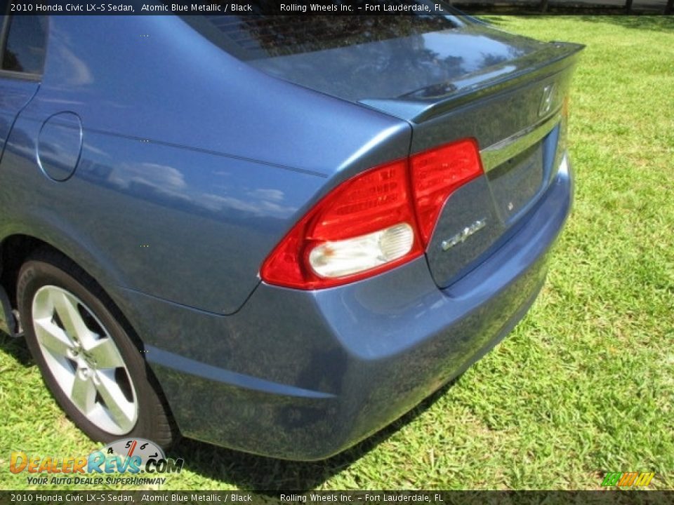 2010 Honda Civic LX-S Sedan Atomic Blue Metallic / Black Photo #27