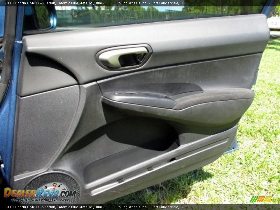 2010 Honda Civic LX-S Sedan Atomic Blue Metallic / Black Photo #30