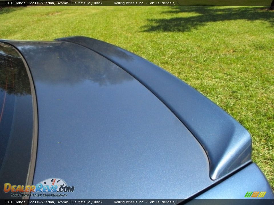2010 Honda Civic LX-S Sedan Atomic Blue Metallic / Black Photo #32