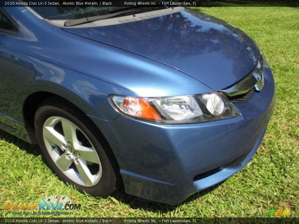 2010 Honda Civic LX-S Sedan Atomic Blue Metallic / Black Photo #34