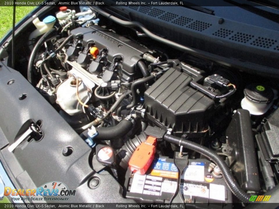 2010 Honda Civic LX-S Sedan Atomic Blue Metallic / Black Photo #35