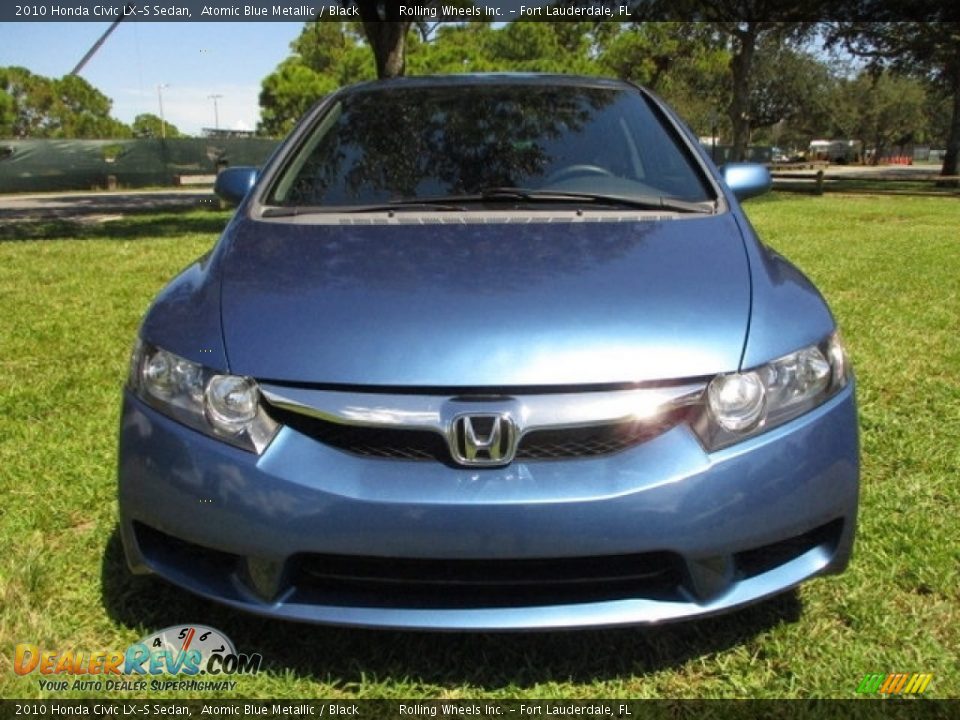 2010 Honda Civic LX-S Sedan Atomic Blue Metallic / Black Photo #36