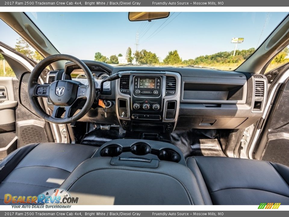 Black/Diesel Gray Interior - 2017 Ram 2500 Tradesman Crew Cab 4x4 Photo #27