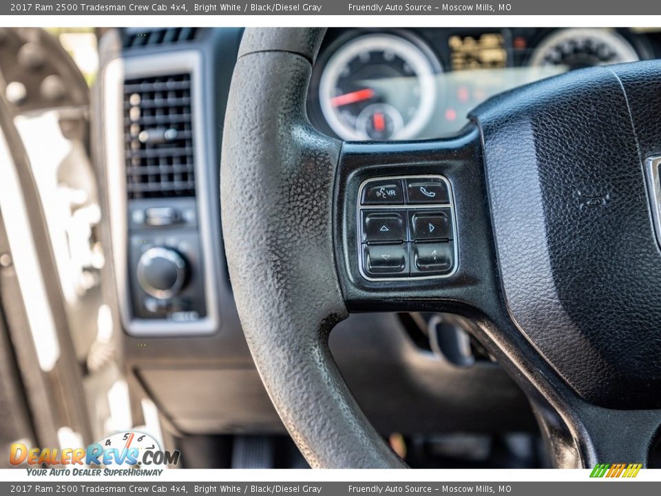 2017 Ram 2500 Tradesman Crew Cab 4x4 Bright White / Black/Diesel Gray Photo #30