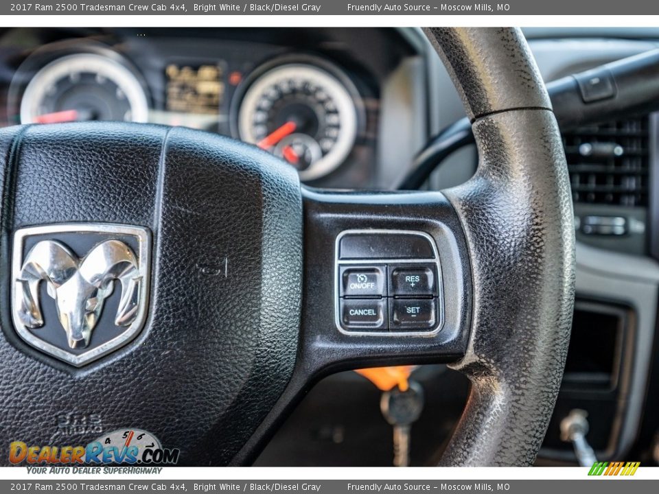 2017 Ram 2500 Tradesman Crew Cab 4x4 Bright White / Black/Diesel Gray Photo #31