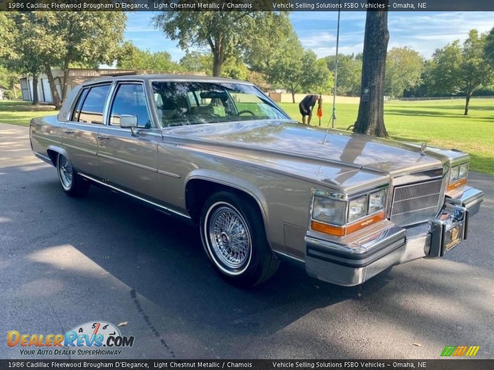 Light Chestnut Metallic 1986 Cadillac Fleetwood Brougham D'Elegance Photo #7