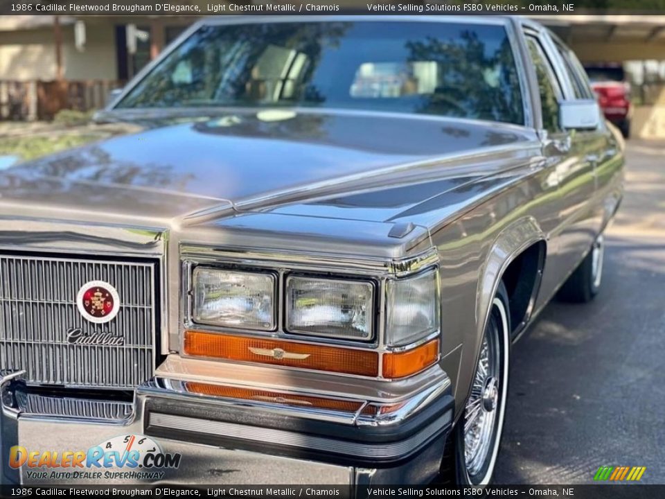 1986 Cadillac Fleetwood Brougham D'Elegance Light Chestnut Metallic / Chamois Photo #8