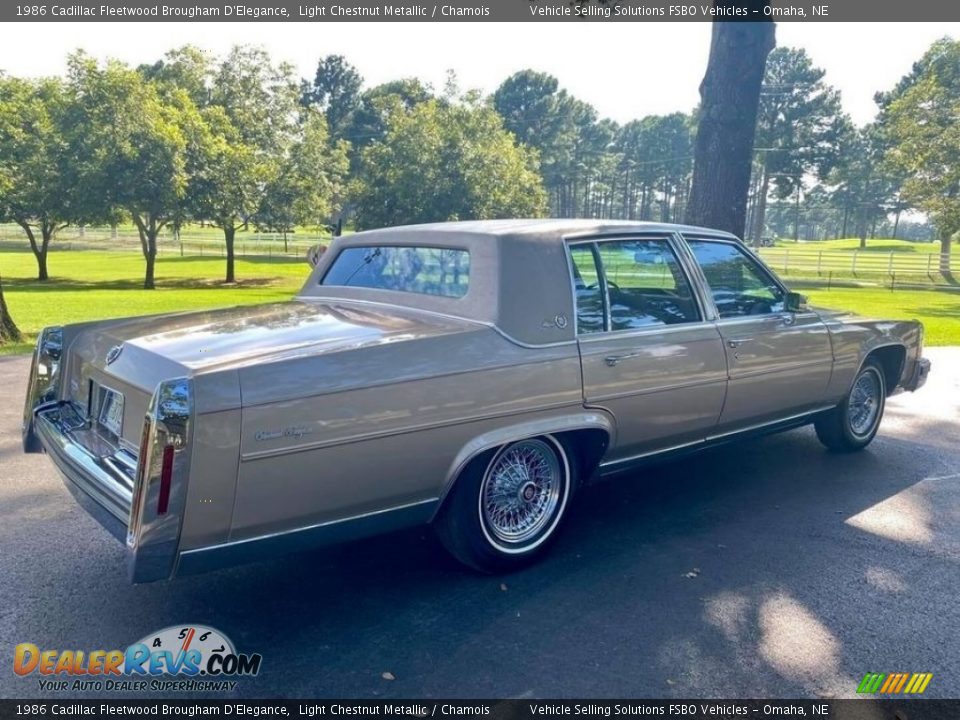 Light Chestnut Metallic 1986 Cadillac Fleetwood Brougham D'Elegance Photo #10