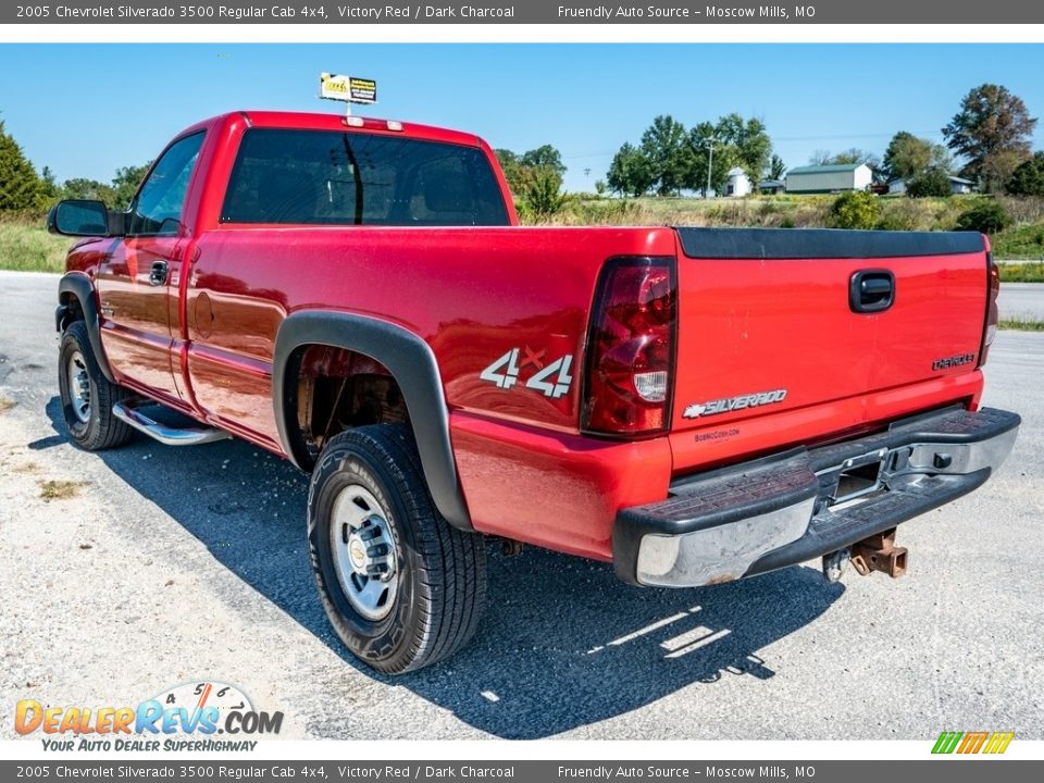 2005 Chevrolet Silverado 3500 Regular Cab 4x4 Victory Red / Dark Charcoal Photo #6