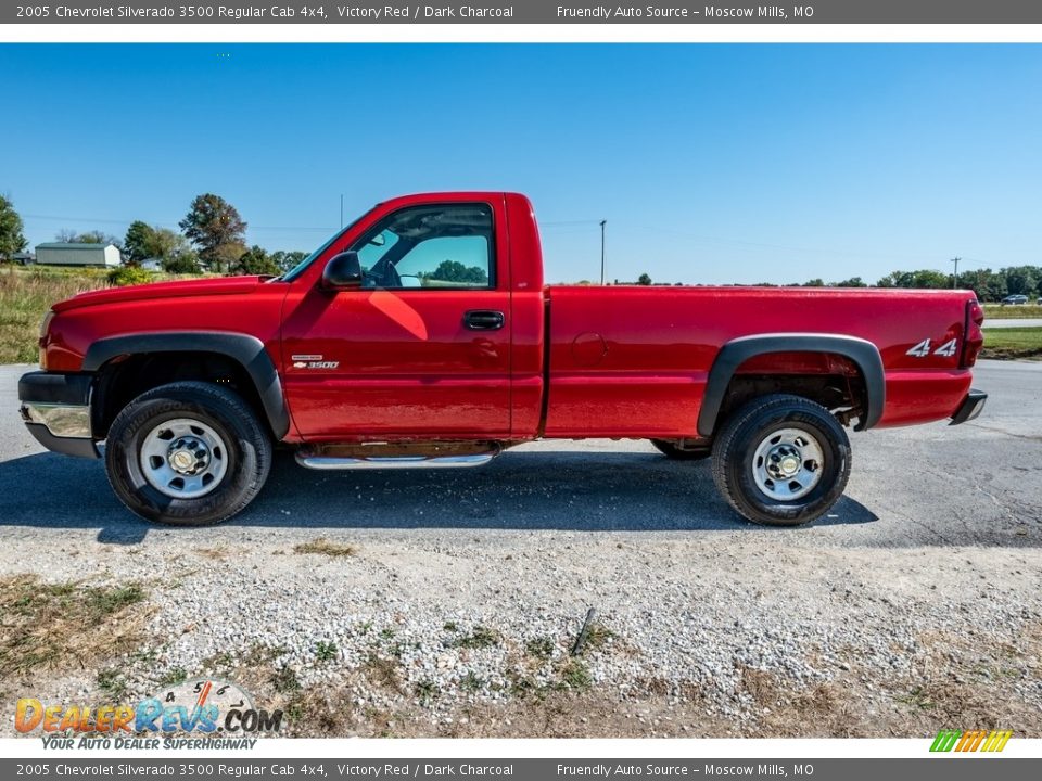 2005 Chevrolet Silverado 3500 Regular Cab 4x4 Victory Red / Dark Charcoal Photo #7