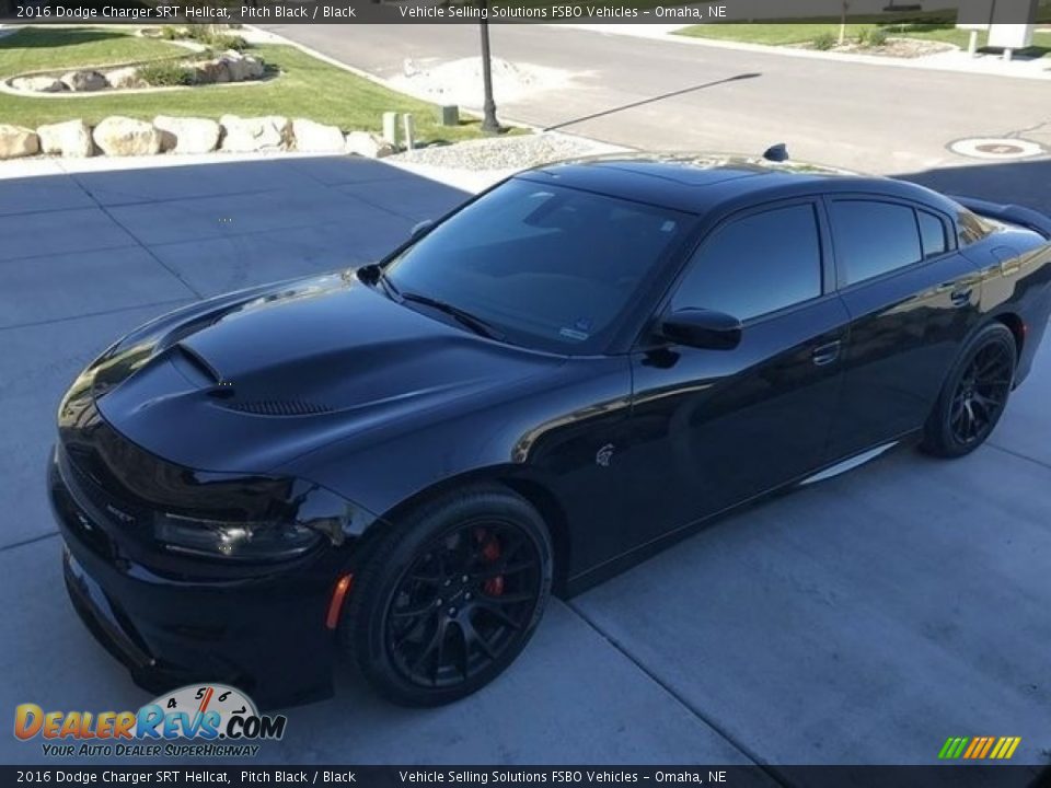 2016 Dodge Charger SRT Hellcat Pitch Black / Black Photo #1