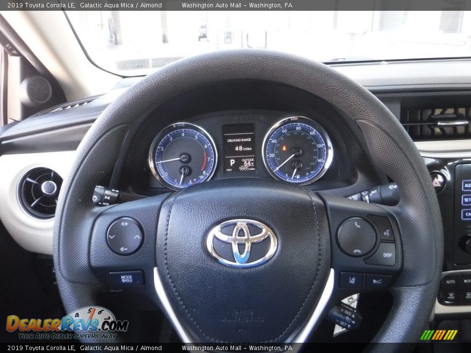 2019 Toyota Corolla LE Galactic Aqua Mica / Almond Photo #29