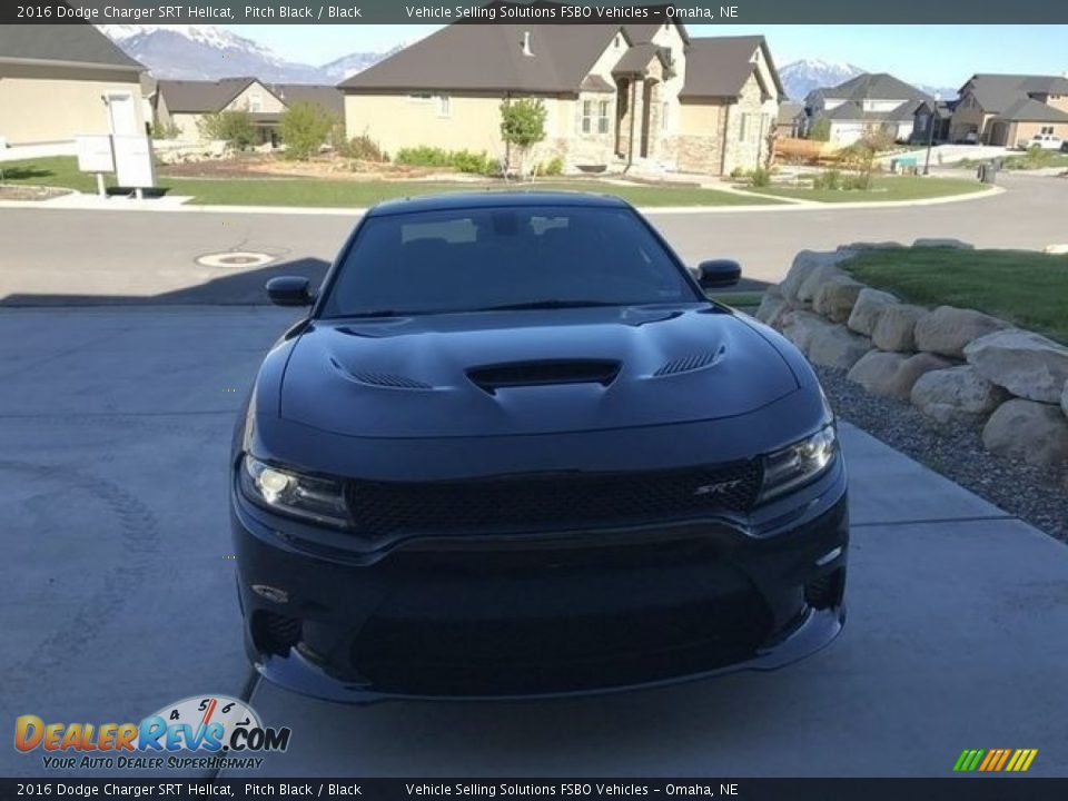 2016 Dodge Charger SRT Hellcat Pitch Black / Black Photo #6