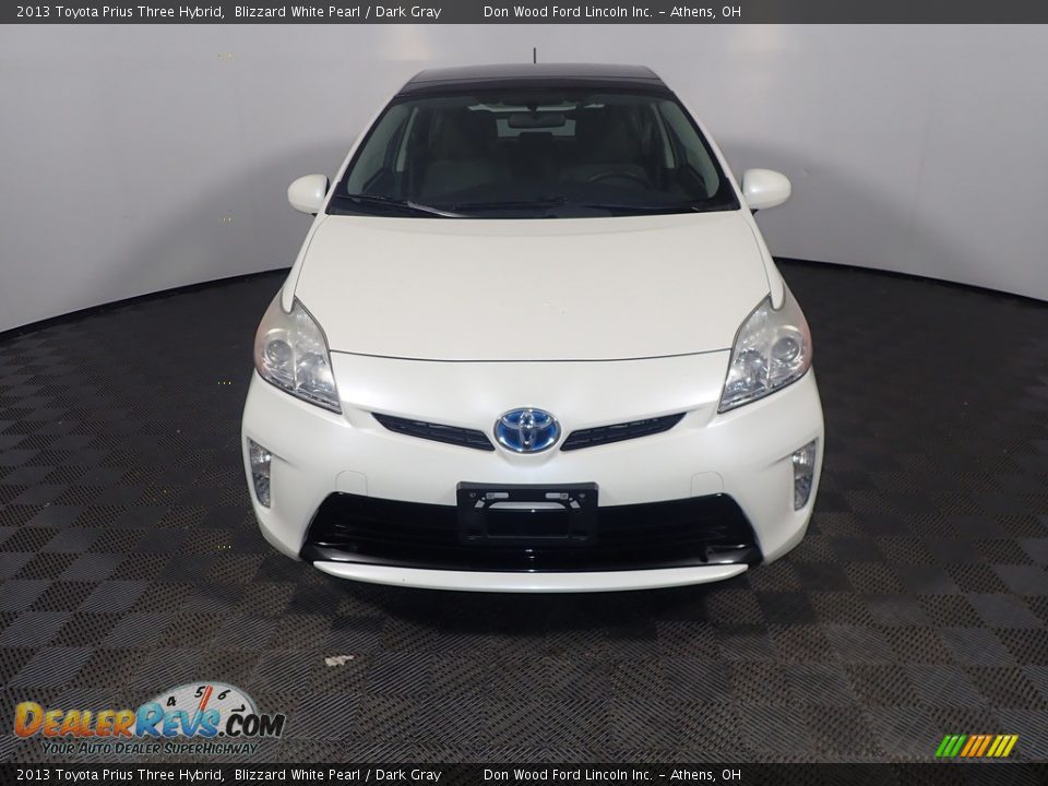 2013 Toyota Prius Three Hybrid Blizzard White Pearl / Dark Gray Photo #6