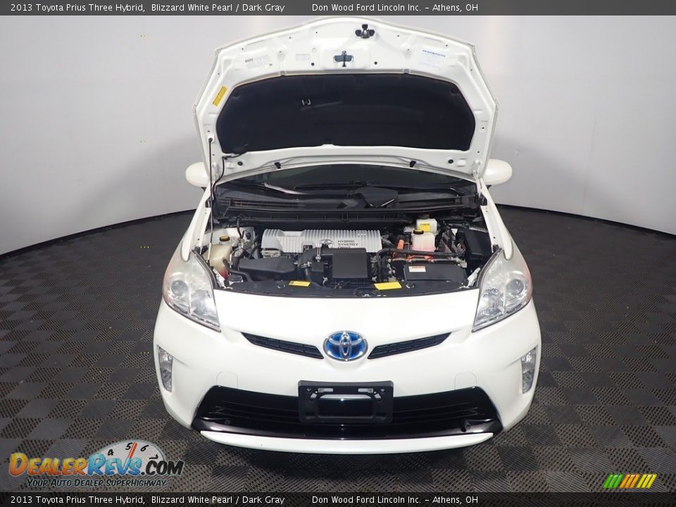 2013 Toyota Prius Three Hybrid Blizzard White Pearl / Dark Gray Photo #7