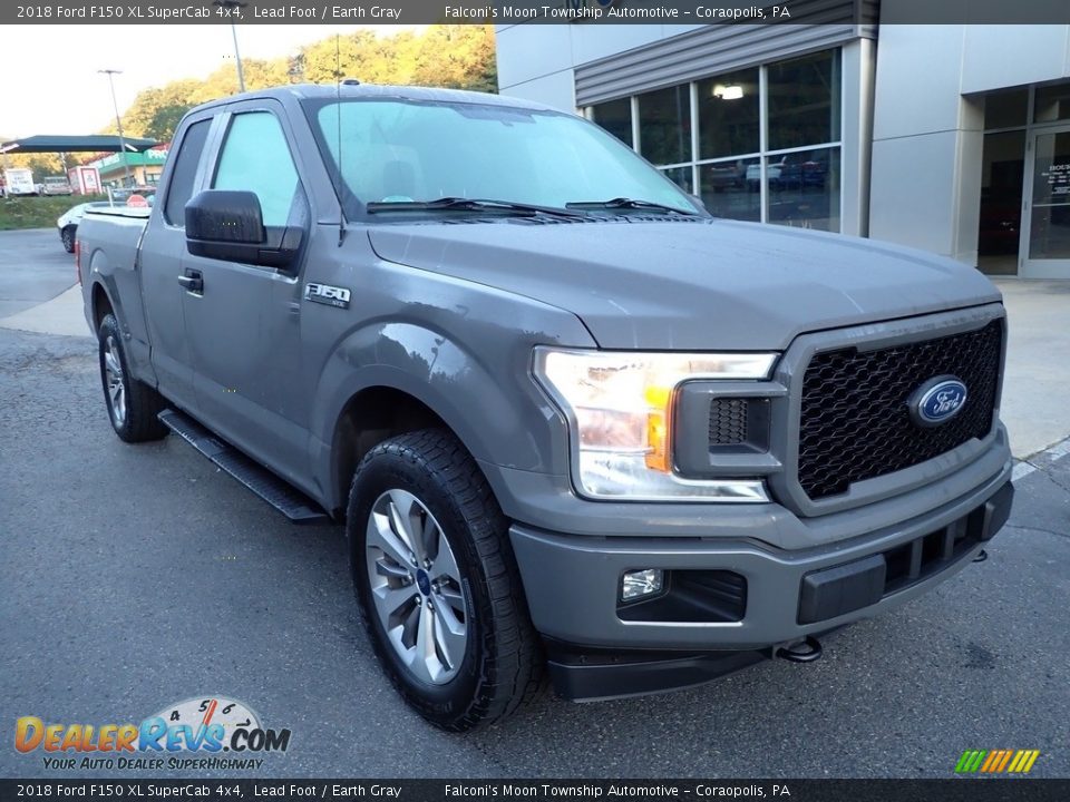 2018 Ford F150 XL SuperCab 4x4 Lead Foot / Earth Gray Photo #8