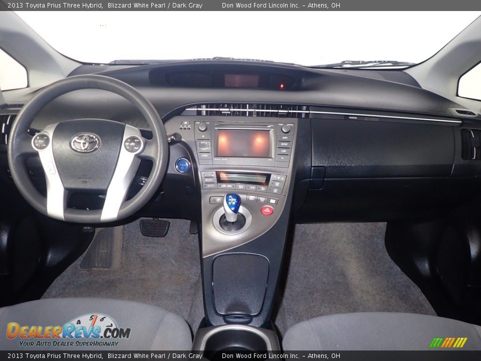 2013 Toyota Prius Three Hybrid Blizzard White Pearl / Dark Gray Photo #26