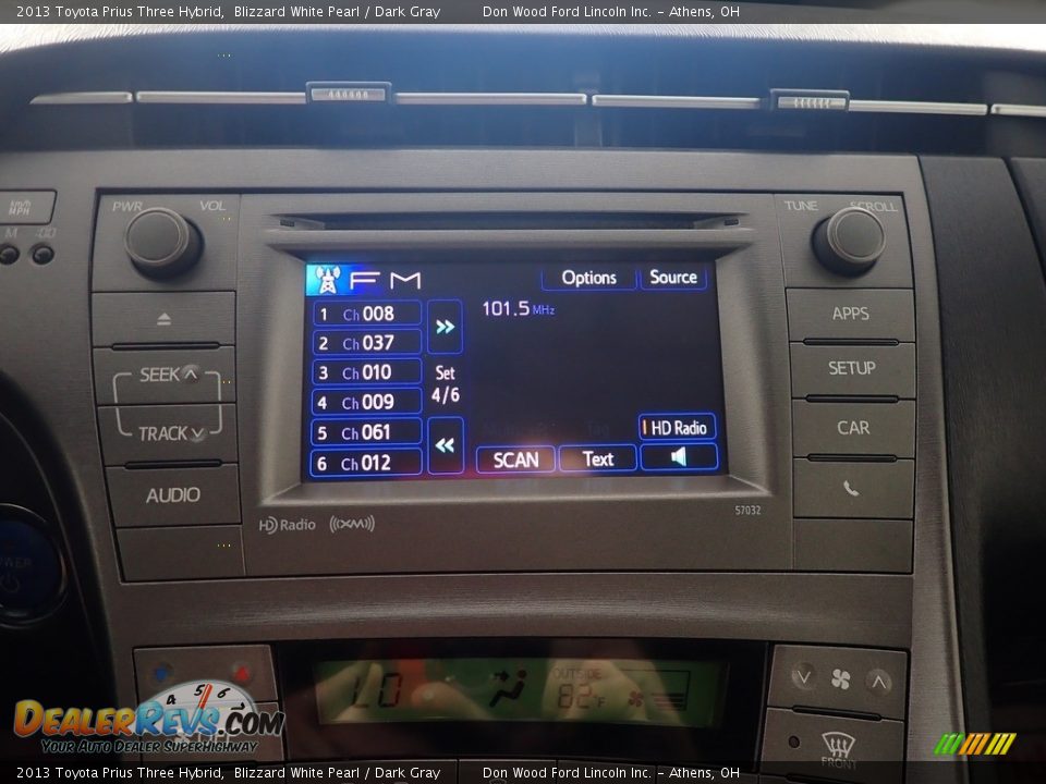 2013 Toyota Prius Three Hybrid Blizzard White Pearl / Dark Gray Photo #27