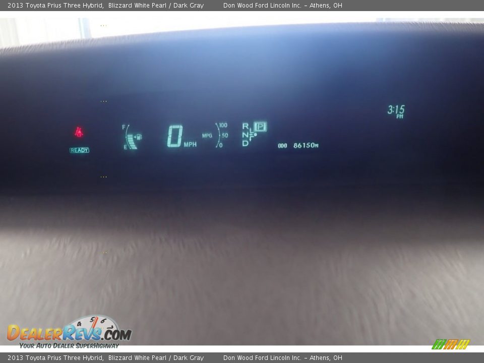 2013 Toyota Prius Three Hybrid Blizzard White Pearl / Dark Gray Photo #29
